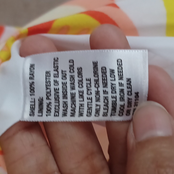 CROWN & IVY SOUTH OF THE BORDER YEL/OG/COR Sleeveless Dress NWT Size 8. - Picture 13 of 13